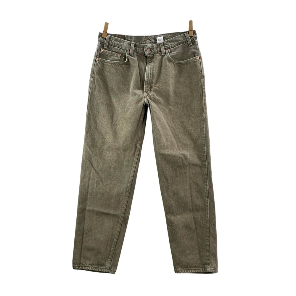Levi's 550 Relaxed Fit Jeans Men 36x30.5* Olive Green Cotton Mid Rise Streetwear
